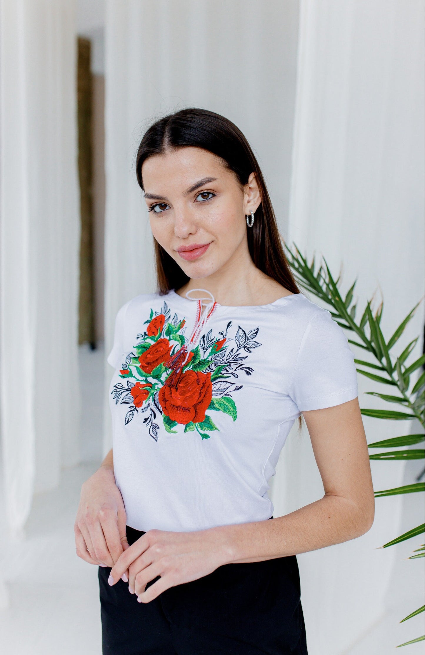 Sizes S-4XL. Short Sleeve Floral Blouse. Colorful Mexican Blouse. Embroidered Blouse. Traditional Mexican Shirt. Romanian top. Polish tee
