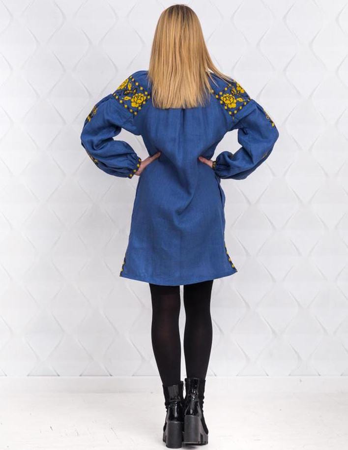 Size 6US! Bohemian Floral Embroidered Tunic – Ukrainian & Mexican Inspired with Colorful Floral Design and Tassels