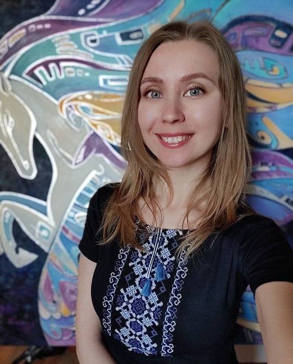 Sizes M,XL,2XL. Black Ladies T-Shirt Vyshyvanka - Boho Tops for Women